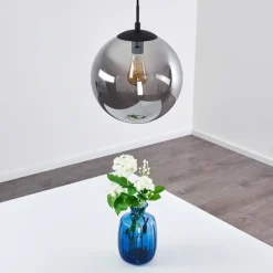 hofstein Suspension Agropoli Fumée, Noir, 1 lumière