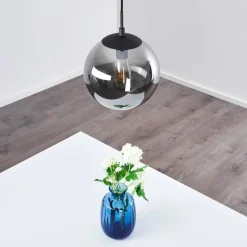 hofstein Suspension Agropoli Fumée, Noir, 1 lumière