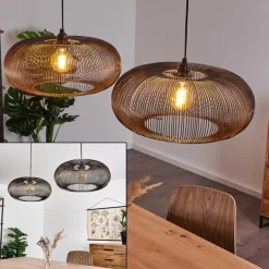 hofstein Suspension Agueda Noir, 2 lumières