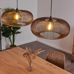 hofstein Suspension Agueda Noir, 2 lumières