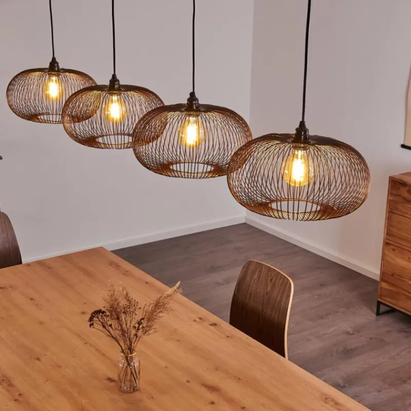 hofstein Suspension Agueda Noir, 4 lumières