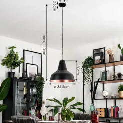 hofstein Suspension Aigle Noir, 1 lumière