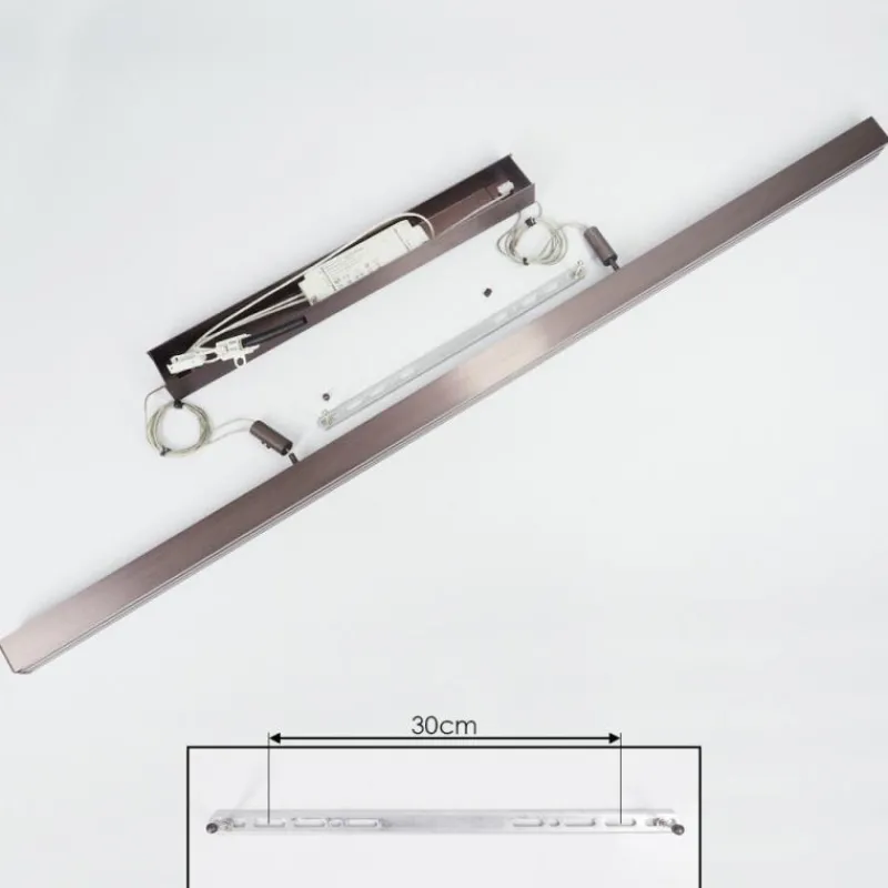 hofstein Suspension Airolo LED Brun, 3 lumières