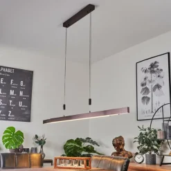 hofstein Suspension Airolo LED Brun, 3 lumières