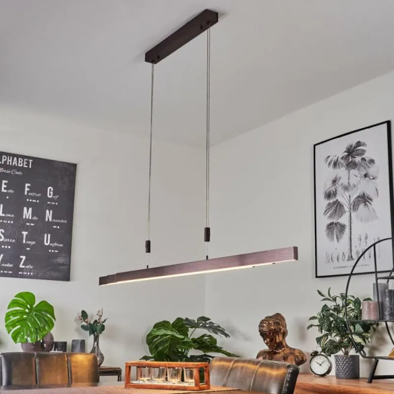 hofstein Suspension Airolo LED Brun, 3 lumières