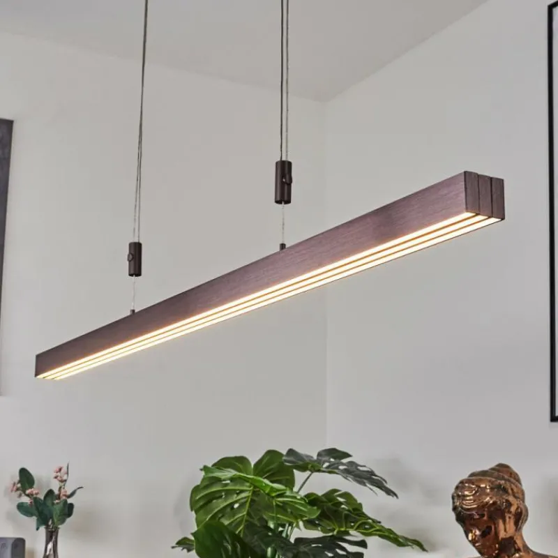 hofstein Suspension Airolo LED Brun, 3 lumières
