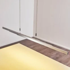 hofstein Suspension Airolo LED Chrome, Nickel mat, 3 lumières