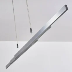 hofstein Suspension Airolo LED Chrome, Nickel mat, 3 lumières