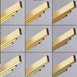 hofstein Suspension Airolo LED Laiton, 3 lumières