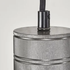 Lampes Industrielles-hofstein Suspension Ajaccio Argent Oxydé, 5 lumières