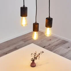 hofstein Suspension Ajaccio Noir, 3 lumières* Suspensions