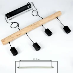 Lampes Vintages & Rétros-hofstein Suspension Ajaccio Noir, 1 lumière