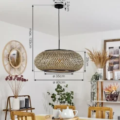 Luminaires Scandinaves-hofstein Suspension Alavi Noir, 1 lumière
