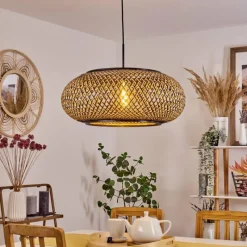 Luminaires Scandinaves-hofstein Suspension Alavi Noir, 1 lumière