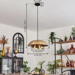 Lampes Vintages & Rétros-hofstein Suspension Albo Noir, 1 lumière