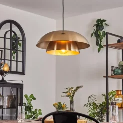 Lampes Vintages & Rétros-hofstein Suspension Albo Noir, 1 lumière