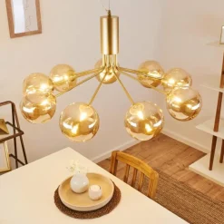 hofstein Suspension Alden Laiton, 9 lumières