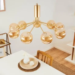 hofstein Suspension Alden Laiton, 9 lumières