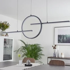 hofstein Suspension Alelua LED Gris, 1 lumière, Télécommandes