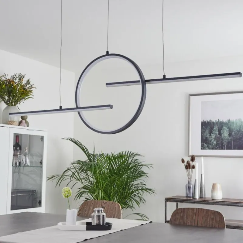 hofstein Suspension Alelua LED Gris, 1 lumière, Télécommandes