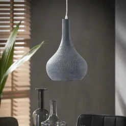 Lampes Industrielles-hofstein Suspension Alenhoven Gris, 1 lumière