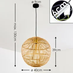 Luminaires Scandinaves-hofstein Suspension Alesund Noir, 1 lumière