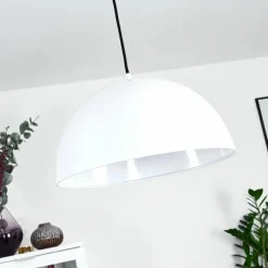 Luminaires Scandinaves-hofstein Suspension Alikata Noir, Blanc, 1 lumière