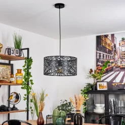 Lampes Industrielles-hofstein Suspension Altoplano Noir, 1 lumière