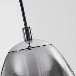 Suspension Verre Fumé-hofstein Suspension Alvares Chrome, 1 lumière