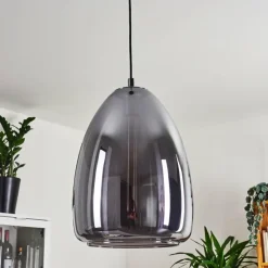 Suspension Verre Fumé-hofstein Suspension Alvares Chrome, 1 lumière