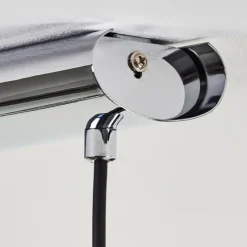 Suspension Verre Fumé-hofstein Suspension Alvares Chrome, 4 lumières