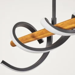 hofstein Suspension Alvarim LED Écru, Noir, 1 lumière