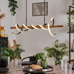 hofstein Suspension Alvarim LED Écru, Noir, 1 lumière