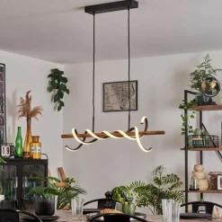 hofstein Suspension Alvarim LED Écru, Noir, 1 lumière