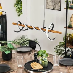 hofstein Suspension Alvarim LED Écru, Noir, 1 lumière