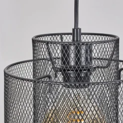 Lampes Industrielles-hofstein Suspension Amsoldingen Noir, 4 lumières