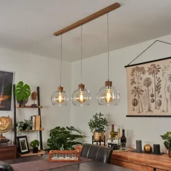 Lampes À Boules-hofstein Suspension Andeer Chrome, Écru, 3 lumières