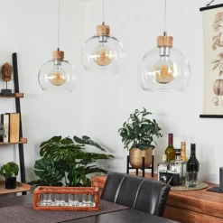 Lampes À Boules-hofstein Suspension Andeer Chrome, Écru, 3 lumières