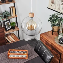 Lampes À Boules-hofstein Suspension Andeer Écru, 1 lumière