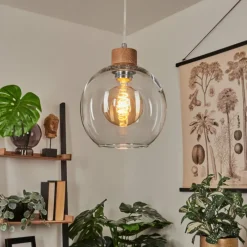 Lampes À Boules-hofstein Suspension Andeer Écru, 1 lumière