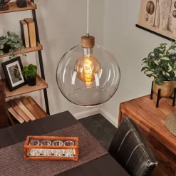 Lampes À Boules-hofstein Suspension Andeer Écru, 1 lumière