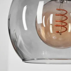 Suspension Verre Fumé-hofstein Suspension Andeer Noir, 3 lumières