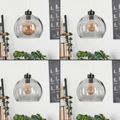 Suspension Verre Fumé-hofstein Suspension Andeer Noir, 1 lumière