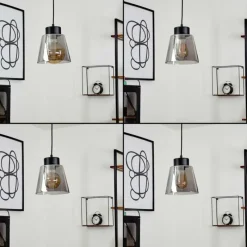 Suspension Verre Fumé-hofstein Suspension Angelshaug Noir, 1 lumière