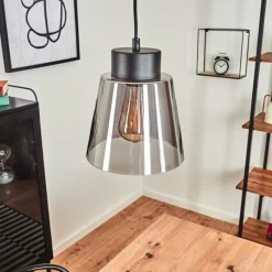 Suspension Verre Fumé-hofstein Suspension Angelshaug Noir, 1 lumière