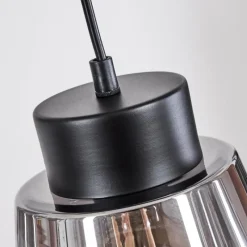 Suspension Verre Fumé-hofstein Suspension Angelshaug Noir, 8 lumières