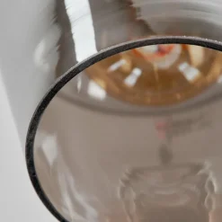 Suspension Verre Fumé-hofstein Suspension Anjou Chrome, 1 lumière