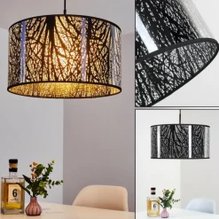 Lampes Vintages & Rétros-hofstein Suspension Annaoplis Noir, 1 lumière