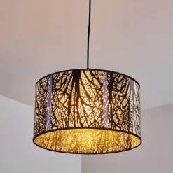 Lampes Vintages & Rétros-hofstein Suspension Annaoplis Noir, 1 lumière