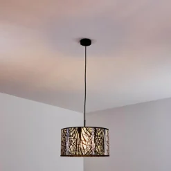 Lampes Vintages & Rétros-hofstein Suspension Annaoplis Noir, 1 lumière